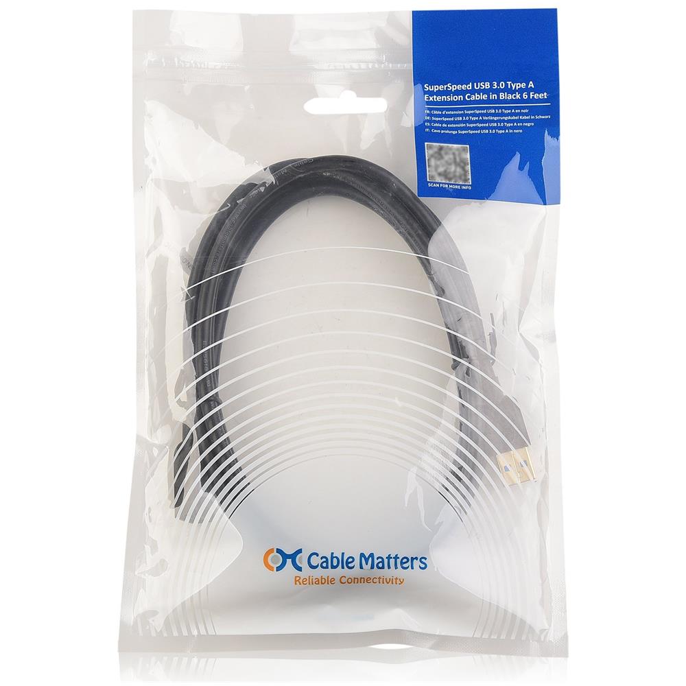 Superspeed Usb 3.0 Cavo Di Prolunga A 2m Nero - Foto 4