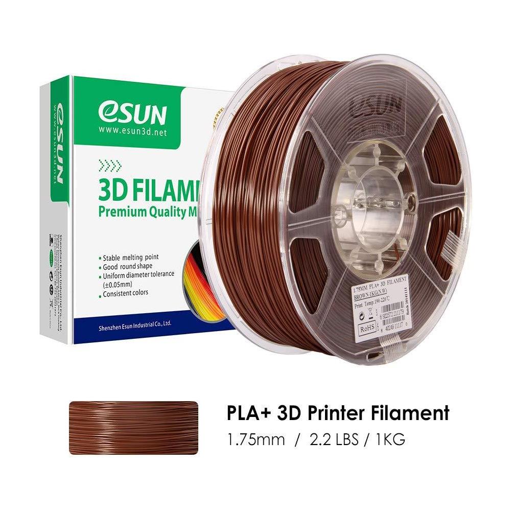 Pla Stampante 3d Ad Incandescenza 175 Millimetri Pla Inoltre Filamento Dimensionale Precisione - 003 Mm 22 Libbre (1kg) Spool Di Stampa 3d Incandescenza Per Stampanti 3d Brown - Foto 1