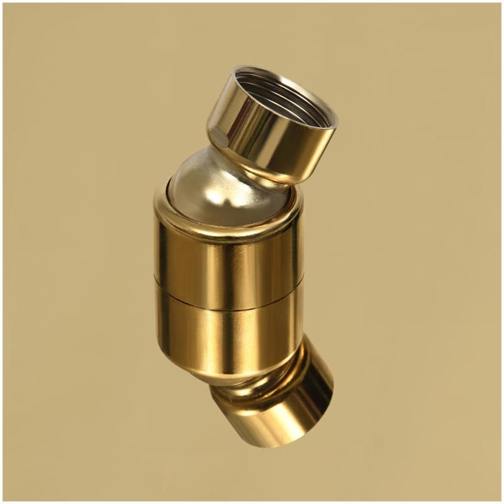 Testa Doccia A Pioggia In Acciaio Inox 40 Cm Rotonda Oro - Foto 2