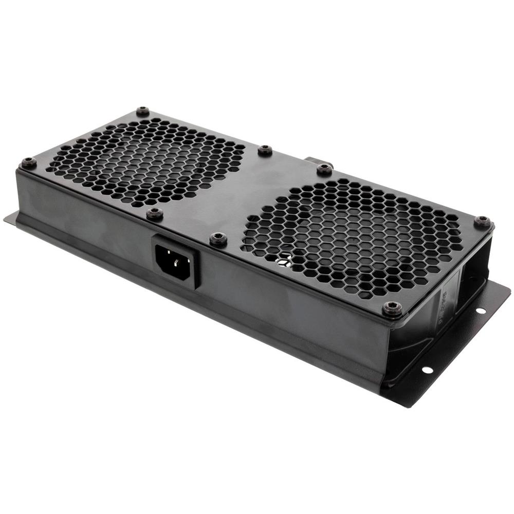 Pacchetto Ventilatore Modulare Per Armadi Da Pavimento, 1 Parte Con 2 Ventole, Nero - Foto 1