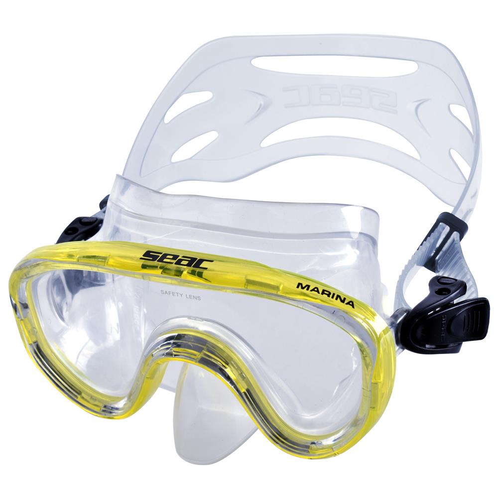 Maschera Marina Slt Trasparente Trasparente / giallo - Foto 1