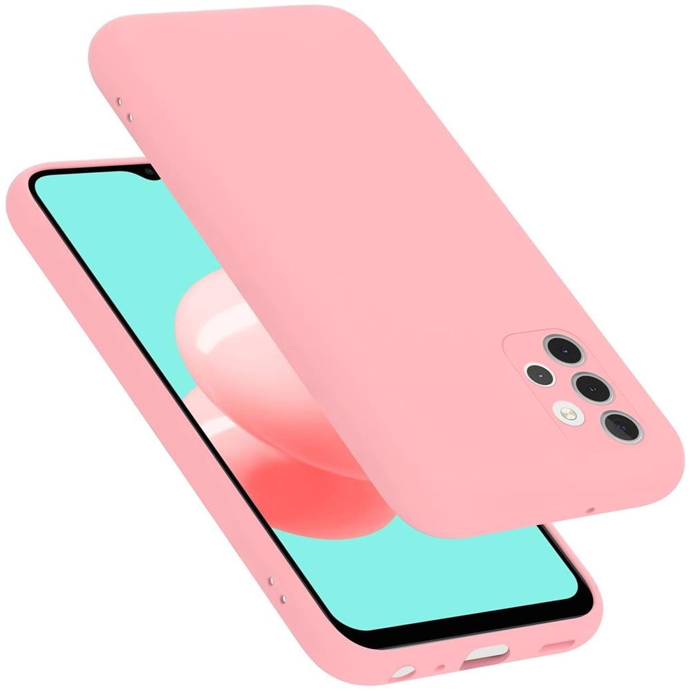 Custodia Compatibile Con Samsung Galaxy A32 4g In Liquid Rosa - Coperchio Protettivo In Silicone Tpu Flessibile - Foto 1