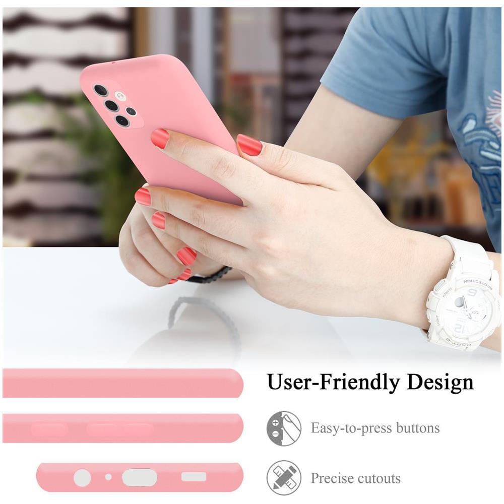 Custodia Compatibile Con Samsung Galaxy A32 4g In Liquid Rosa - Coperchio Protettivo In Silicone Tpu Flessibile - Foto 7
