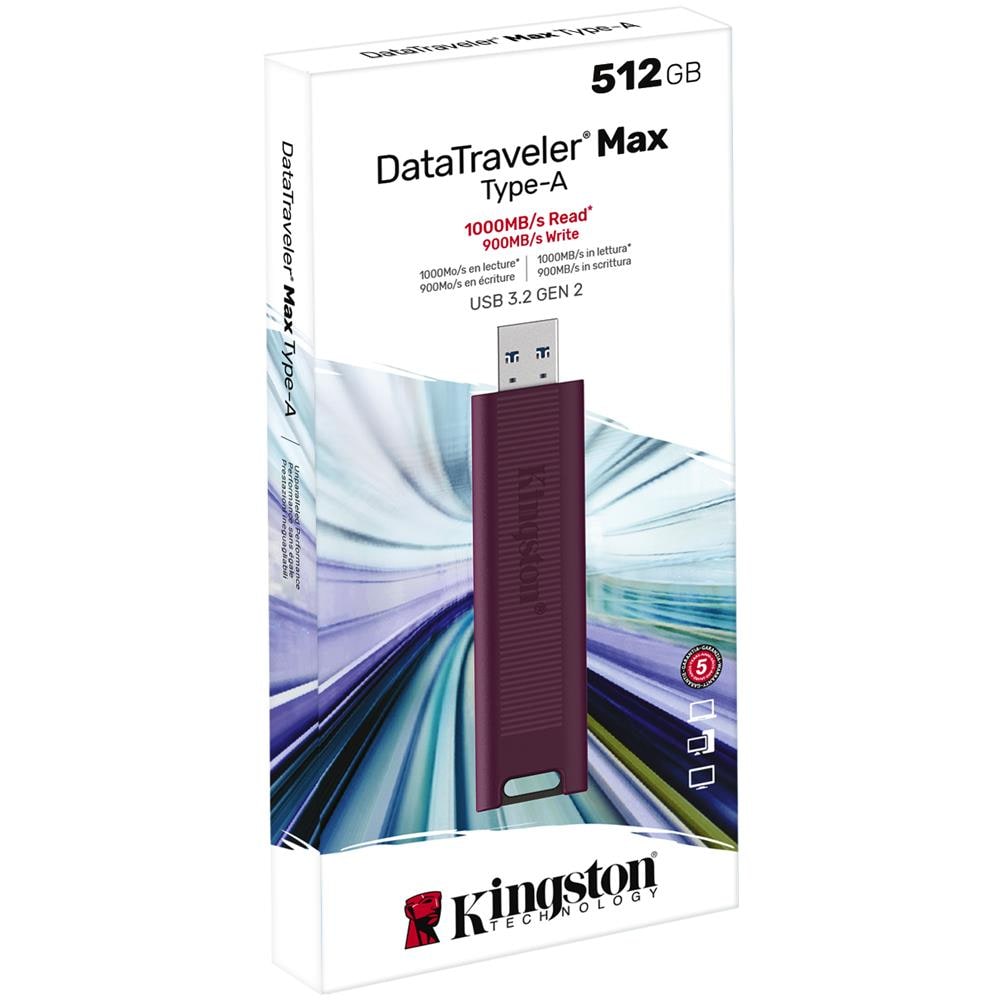 Technology DataTraveler Max unità flash USB 512 GB USB tipo A 3.2 Gen 2 (3.1 Gen 2) Rosso - Foto 7