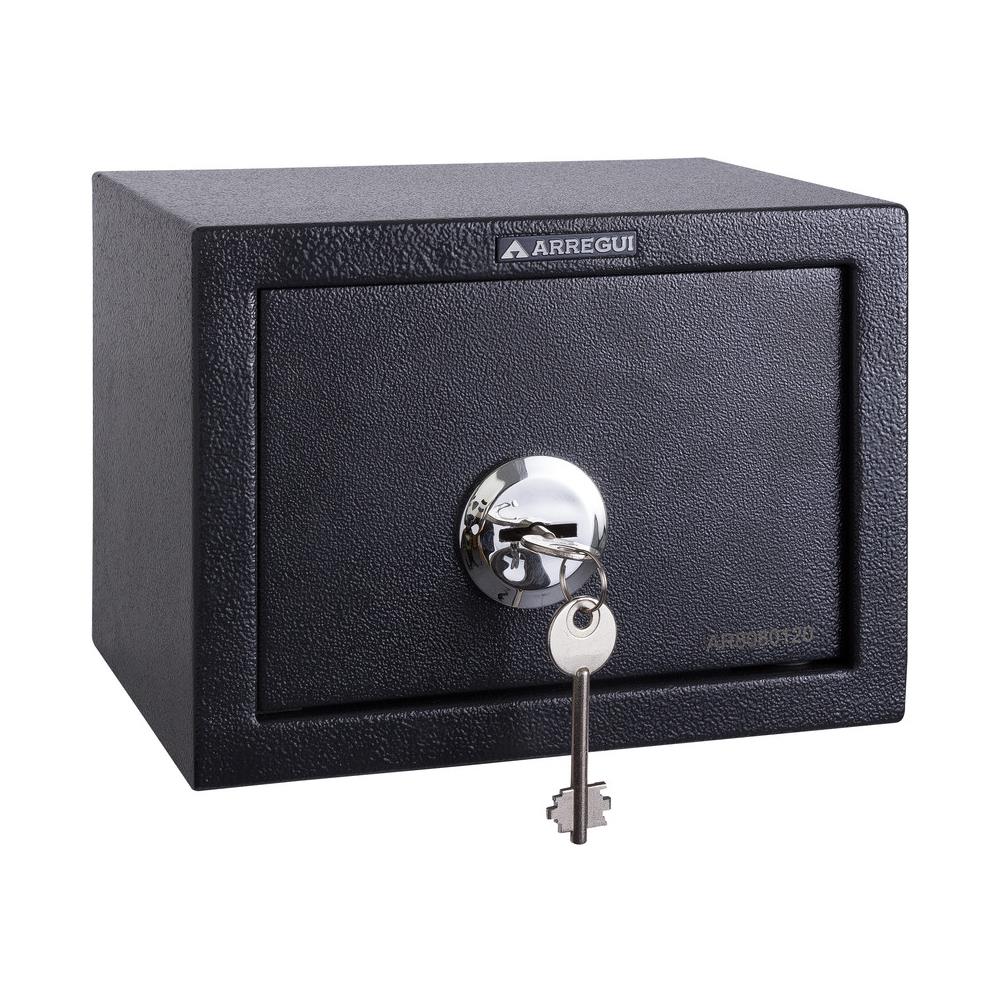 Class T17k Cassaforte In Acciaio Con Serratura A Chiave, Cassaforte A Mobile Per Abitazioni, Facile Da Usare E Installare, 17 X 23 X 17 Cm, 4 L - Foto 1