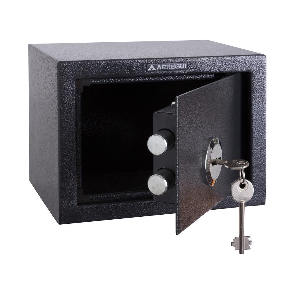 Class T17k Cassaforte In Acciaio Con Serratura A Chiave, Cassaforte A Mobile Per Abitazioni, Facile Da Usare E Installare, 17 X 23 X 17 Cm, 4 L - Foto 2