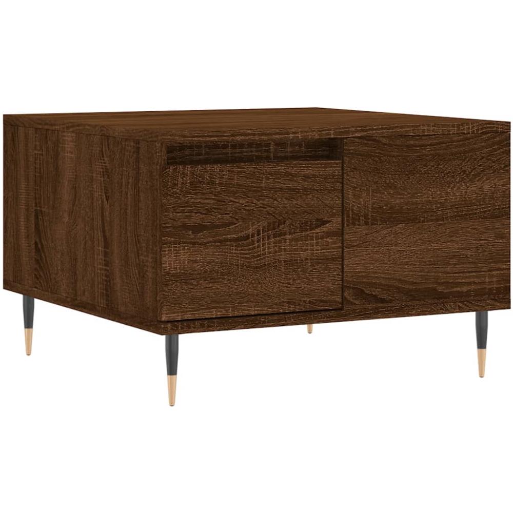 Tavolino Da Salotto Rovere Marrone 55x55x36,5 Cm In Multistrato - Foto 2