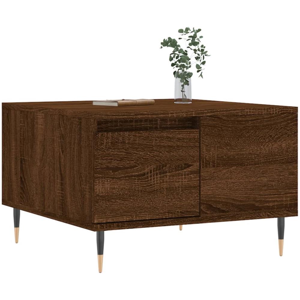 Tavolino Da Salotto Rovere Marrone 55x55x36,5 Cm In Multistrato - Foto 3
