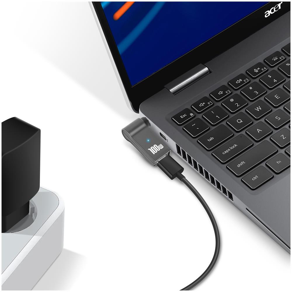 Adattatore Di Ricarica Usb-c 100w Verso Dc 3,0 X 1,0 Mm Per Computer Acer - Foto 2