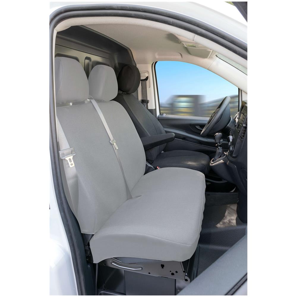 Transporter Coprisedili In Tessuto Per Mercedes Vito 447, Sedile Singolo Con Bracciolo Interno - Foto 1