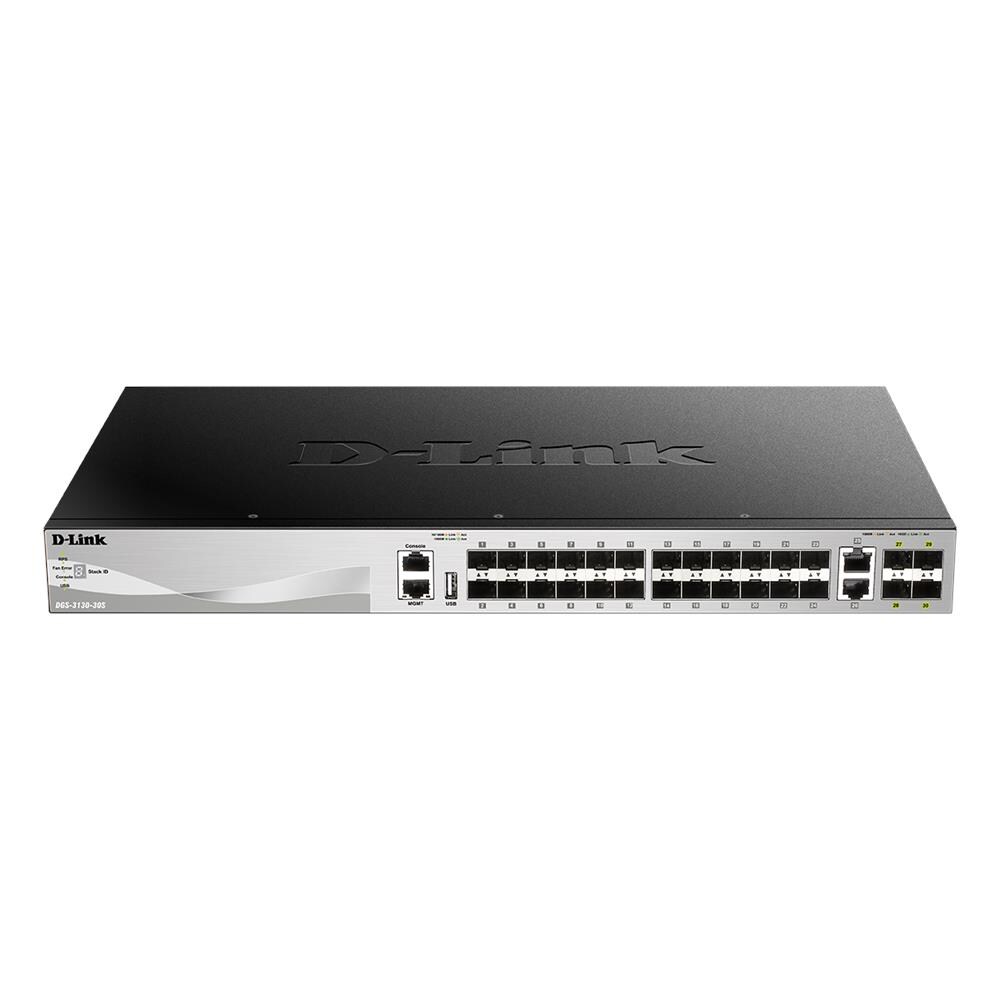 DGS-3130-30S /E switch di rete Gestito L3 10G Ethernet (100/1000/10000) Grigio - Foto 1