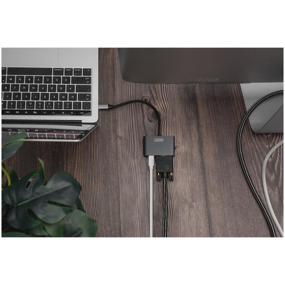 Adattatore grafico USB Type-C™ 4K 2in1 Mini DisplayPort + VGA - Foto 5