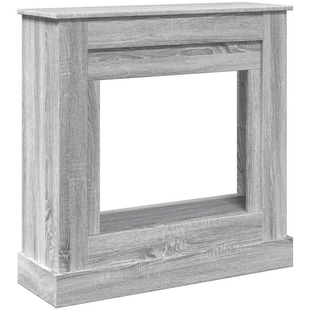 Cornice per Camino Grigio Sonoma 90x30x90 cm in Truciolato - Foto 1