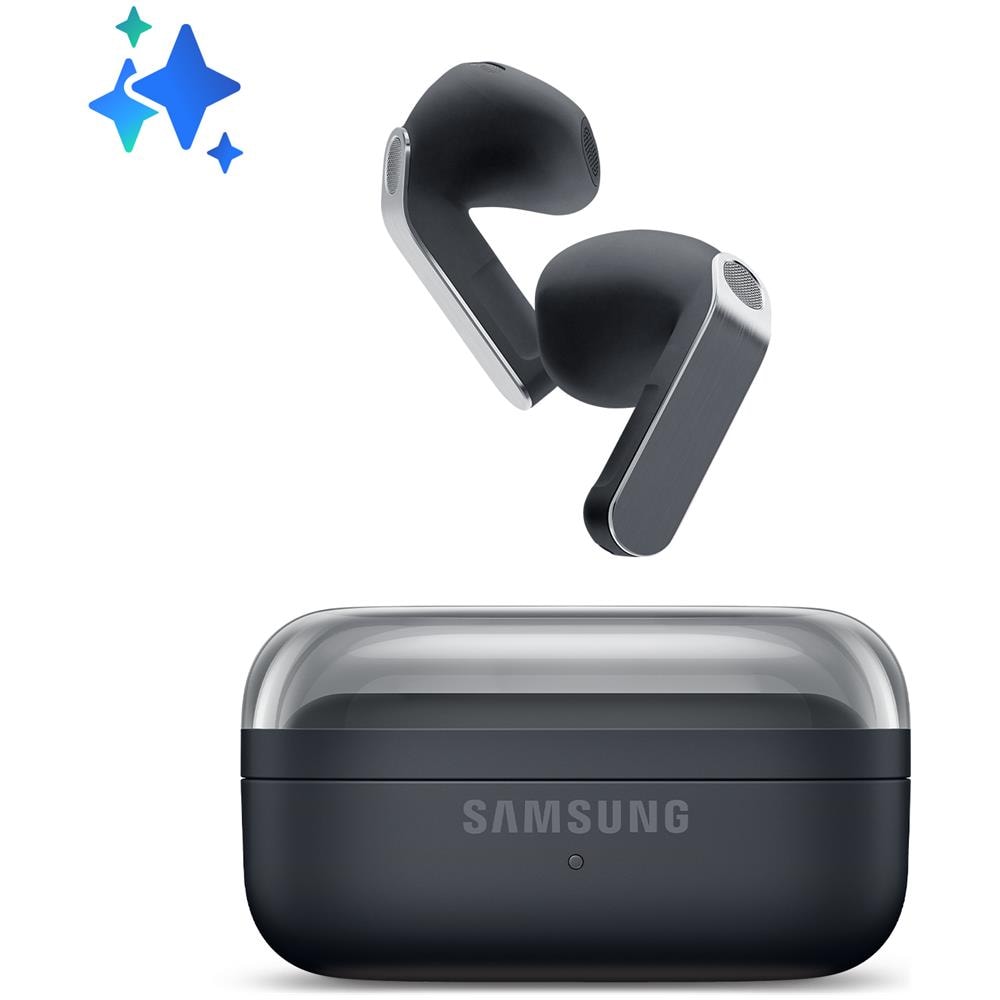 Galaxy Buds4, Black, Corpo in metallo, Altoparlante a 1 via, equalizzatore adattivo, Chiamate cristalline, Audio a 360°, ANC, Controllo adattivo del rumore Connessione senza interruzioni e One UI, Galaxy AI pronto ai comandi vocali - Foto 1