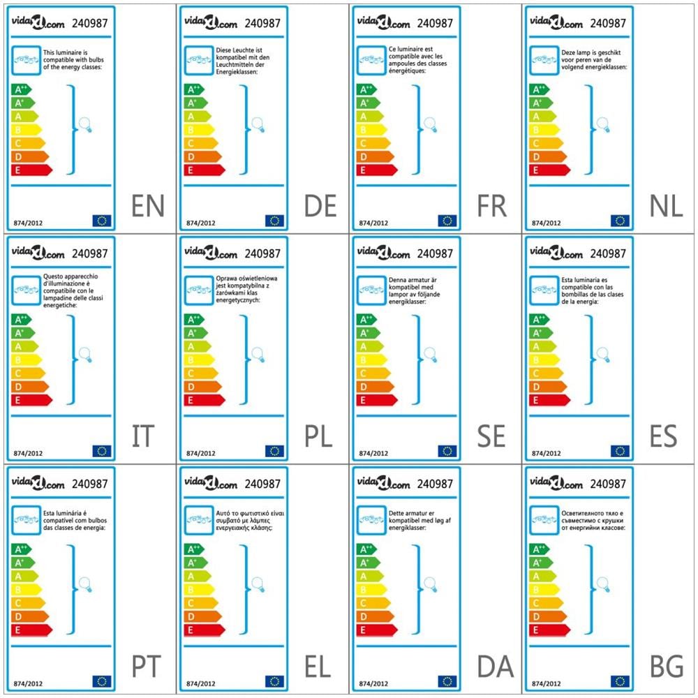 Lampada da Soffitto Lampadario in Vetro per 5 Lampadine E14 - Foto 5