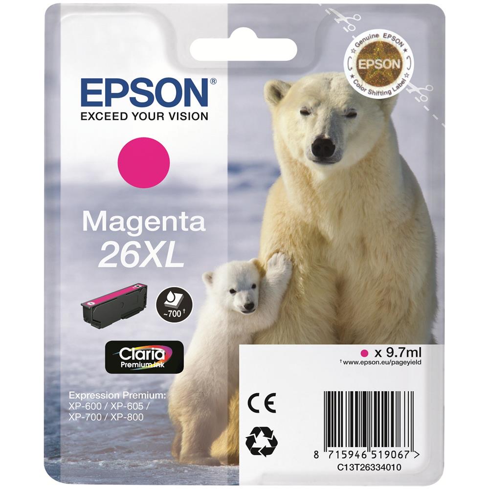 Claria Premium Ink Magenta 26xl Rf / Am Tags - Foto 1