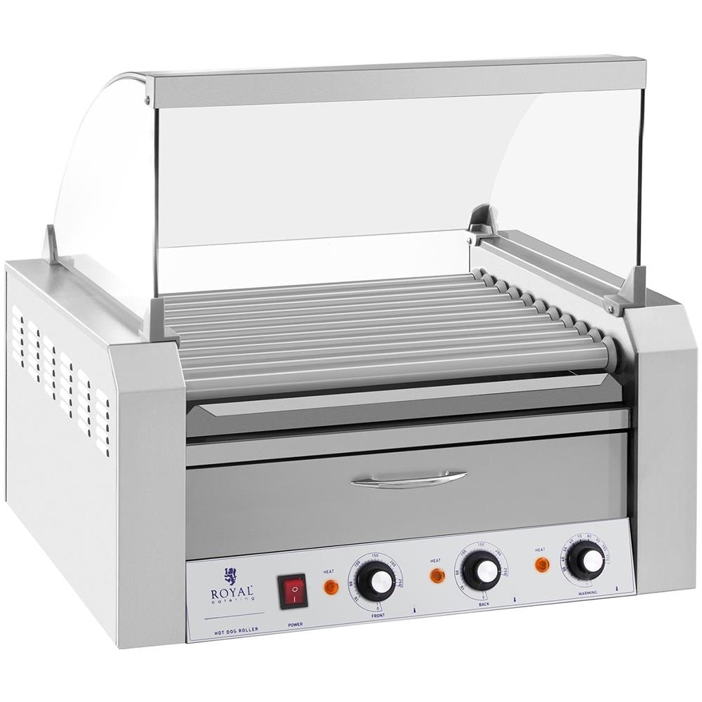 Cuoci Hot Dog - 11 Rulli - Con Cassetto Caldo - Acciaio Inox - Foto 1