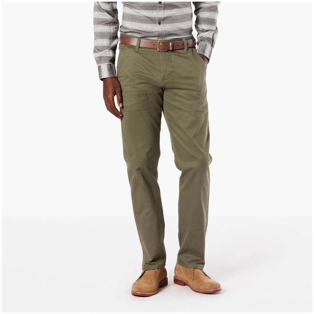 Pantaloni Alpha Khaki Slim Tapered L30 Abbigliamento Uomo W33-l30 - Foto 1