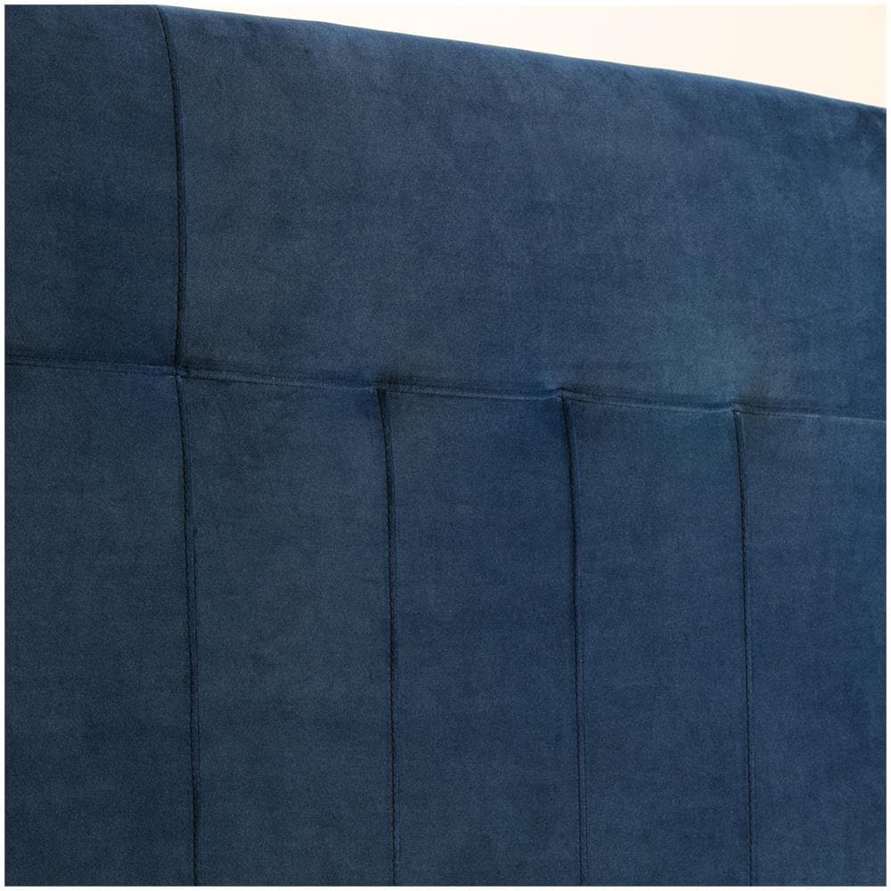 Testiera Rivestita Napoles 140x100 Blu Scuro - Foto 4