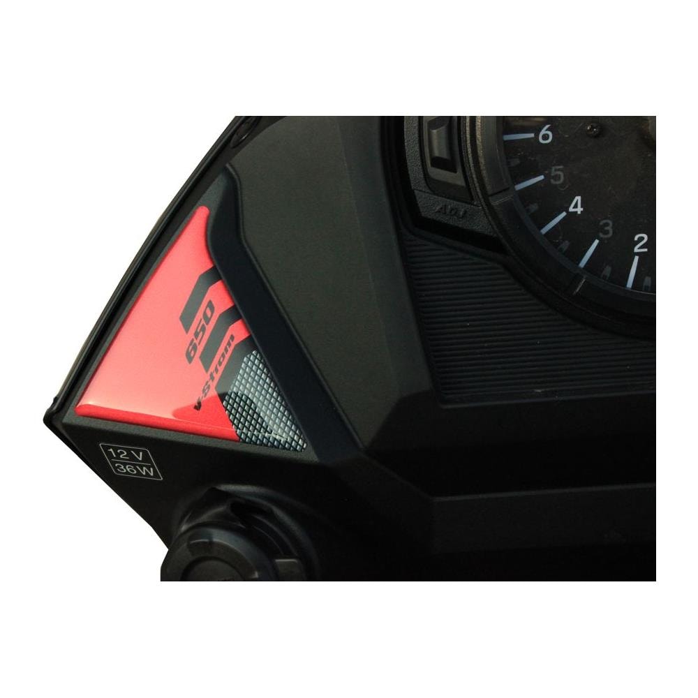 Adesivi Resinati Cruscotto Compatibili Con Suzuki V-strom 650 2017-18 Rosso - Foto 2