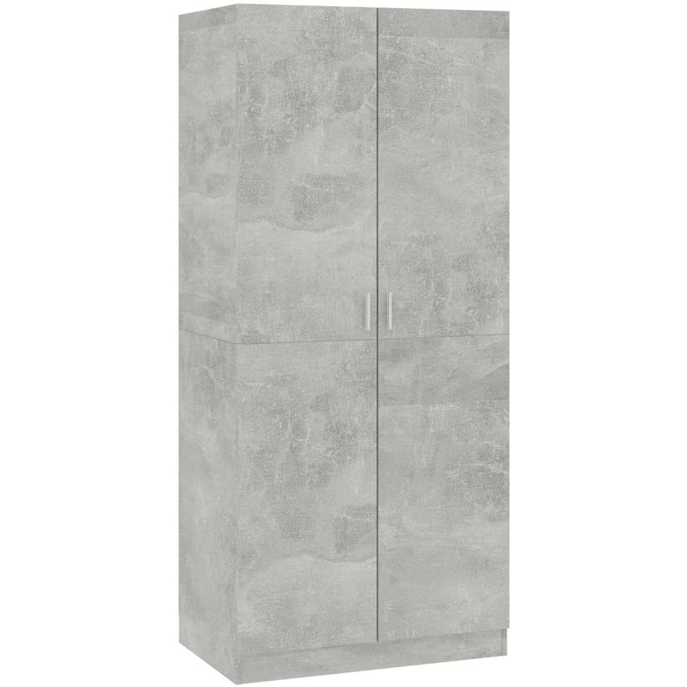 Armadio Grigio Cemento 80x52x180 cm in Legno Multistrato - Foto 2