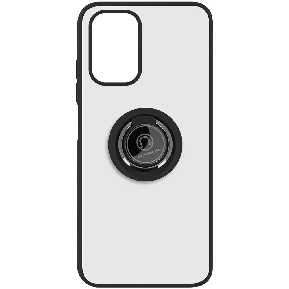 Cover Xiaomi Redmi Note 10 / Note 10s Bimateria Anello Metallico Supporto Nera - Foto 1