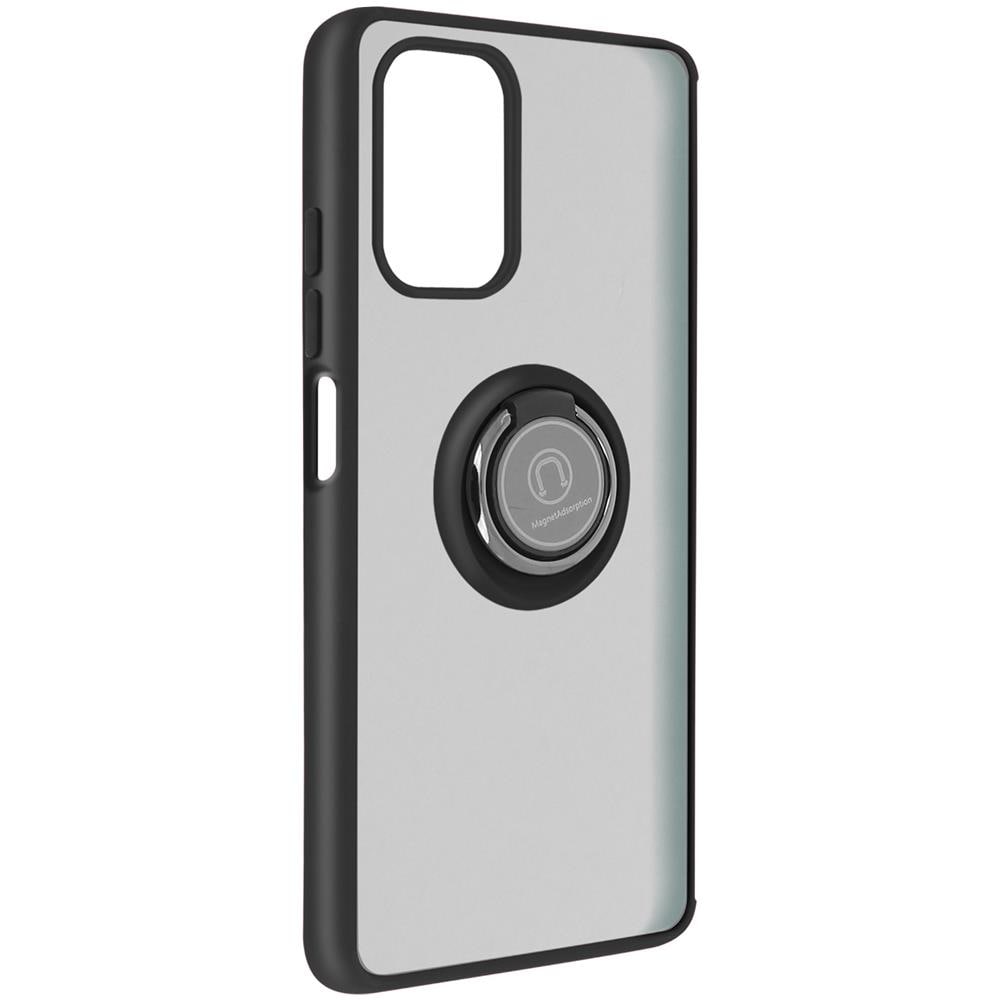 Cover Xiaomi Redmi Note 10 / Note 10s Bimateria Anello Metallico Supporto Nera - Foto 5