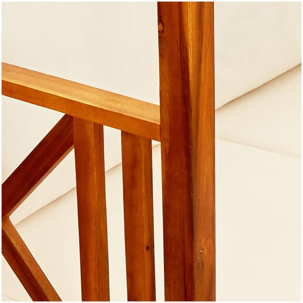 Panchina Da Giardino Con Baldacchino Legno Massello Di Acacia - Foto 2