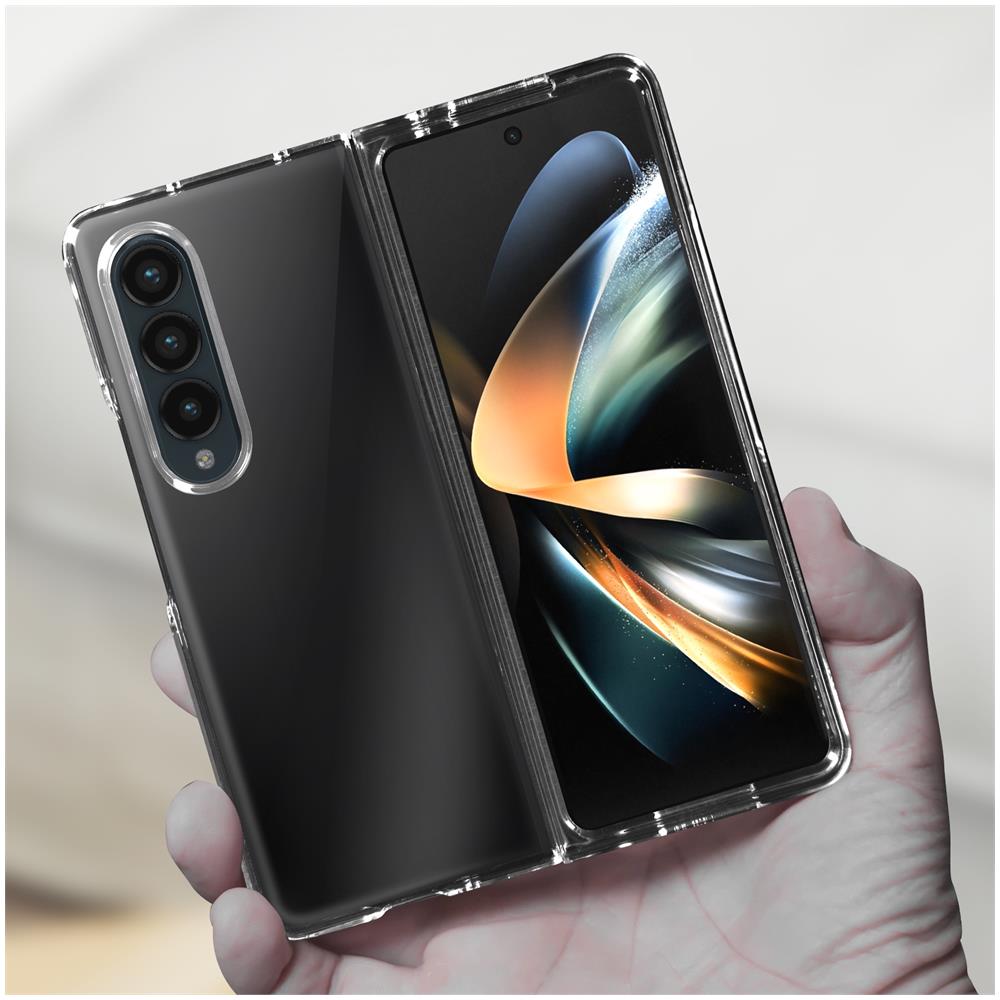 Cover Rigida In 2 Parti Samsung Galaxy Z Fold4 5g, Policarbonato Trasparente - Foto 5