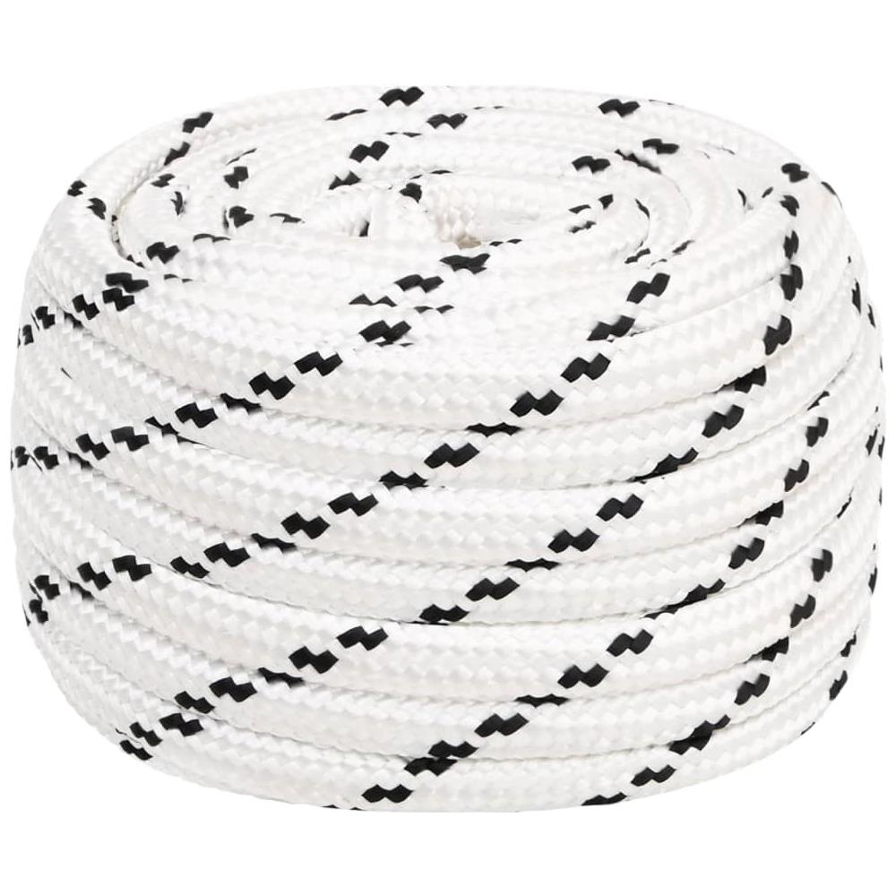 Corda Intrecciata Per Barca Bianca 16 Mm X 25 M Poliestere - Foto 1