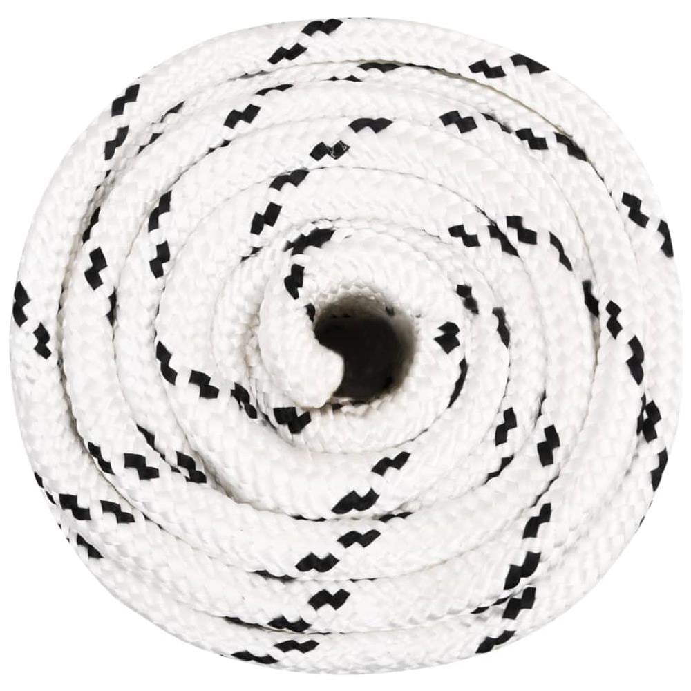 Corda Intrecciata Per Barca Bianca 16 Mm X 25 M Poliestere - Foto 2