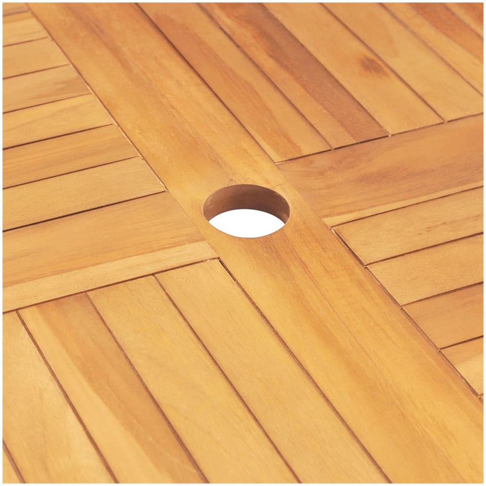 Set Da Pranzo Per Giardino 5 Pz In Legno Massello Di Teak - Foto 2