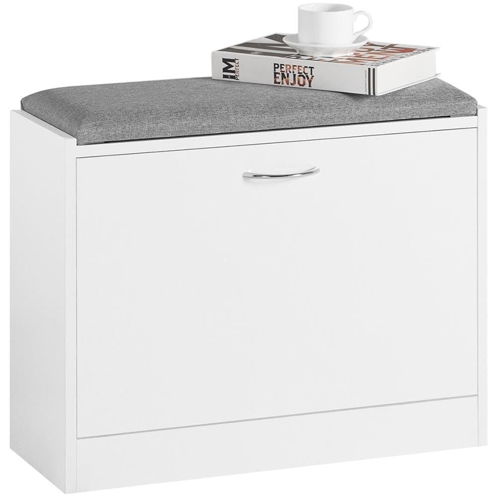 Scarpiera Panca Scarpiera Portascarpe Con Seduta Bianco Profondità24cm Fsr16-k-w - Foto 1