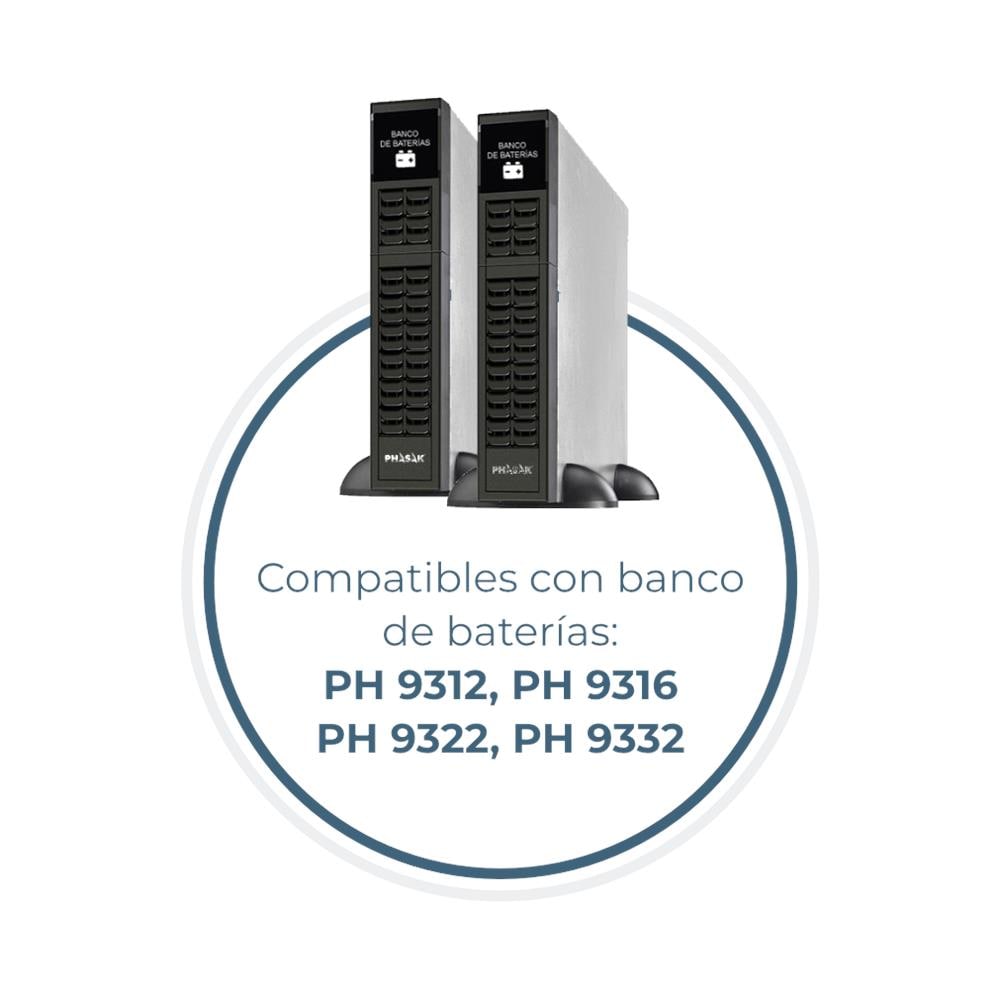 PH 9310 gruppo di continuità (UPS) Doppia conversione (online) 1 kVA 900 W 4 presa (e) AC - Foto 7