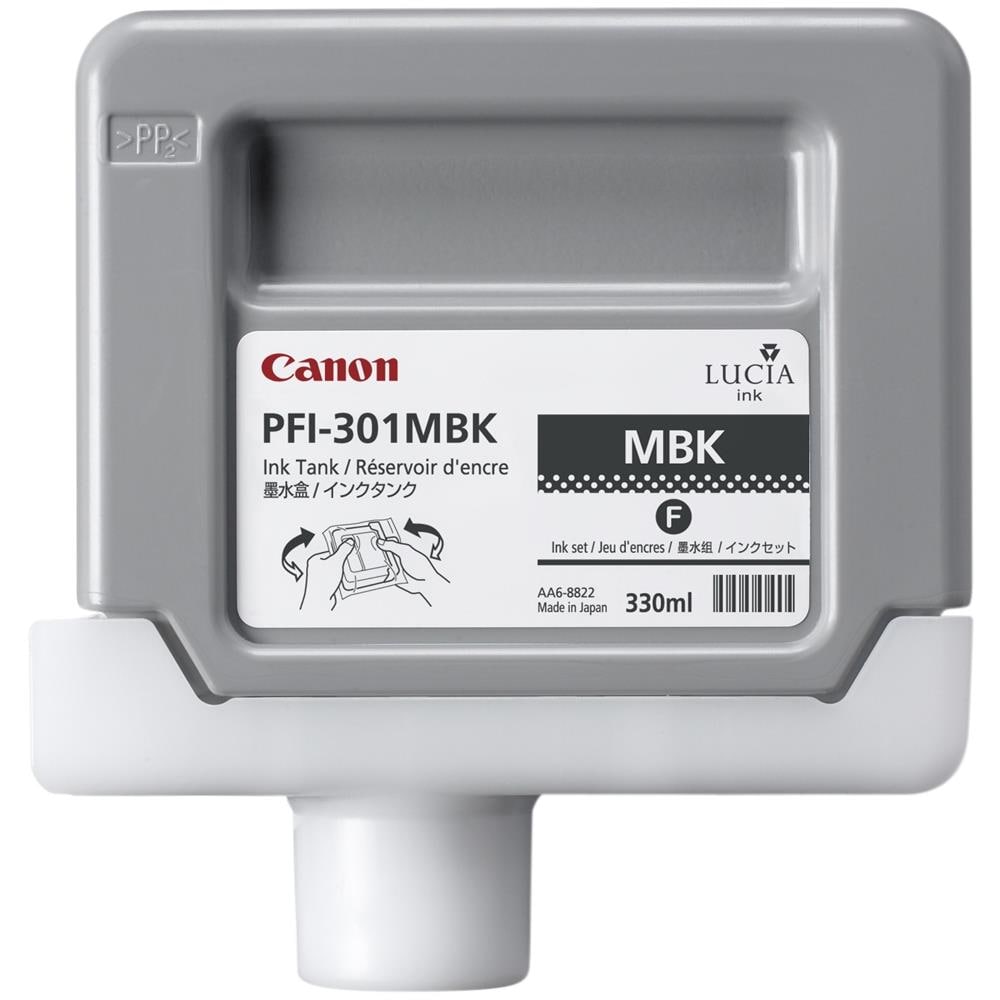 PFI-301MBK Pigment Matte Black Ink Cartridge, Pigmento nero opaco, A inchiostro, 330 ml - Foto 1