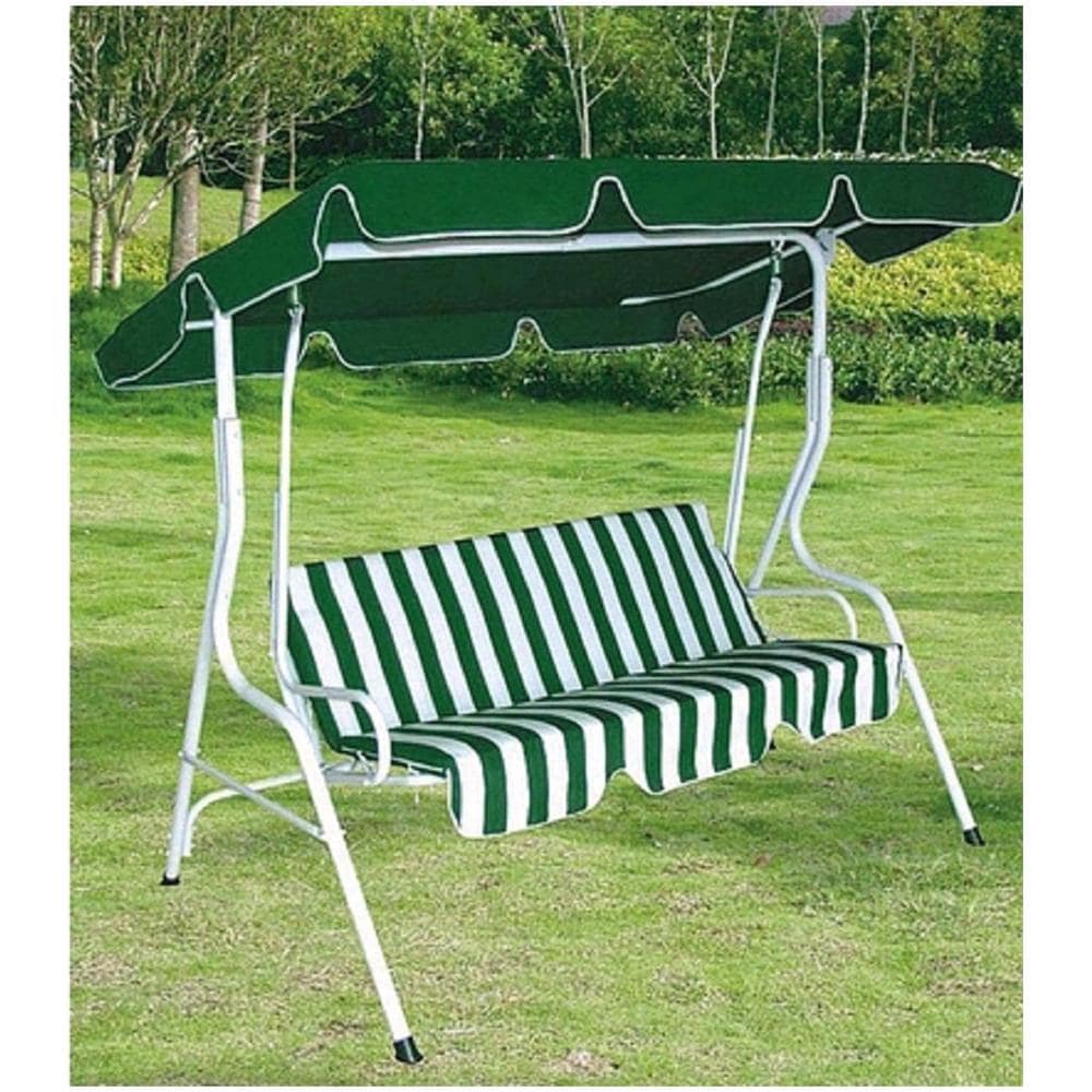 Dondolo 3 Posti, Acciaio E Poliestere, 170x110xh. 152 Cm - Foto 2