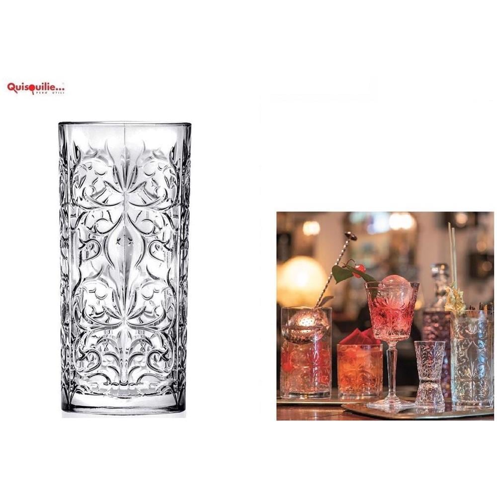 Tattoo Mixology Bicchiere Basso Cl 33.5 - Alto Cl 36.5 Qualità Extra 100 % Made In Italy - 36,5 - Foto 1