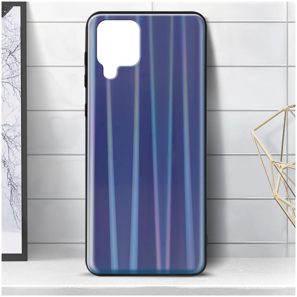 Cover Samsung A42 Bi-materiale Olografica Brillante Sottile Leggera Blu Notte - Foto 5