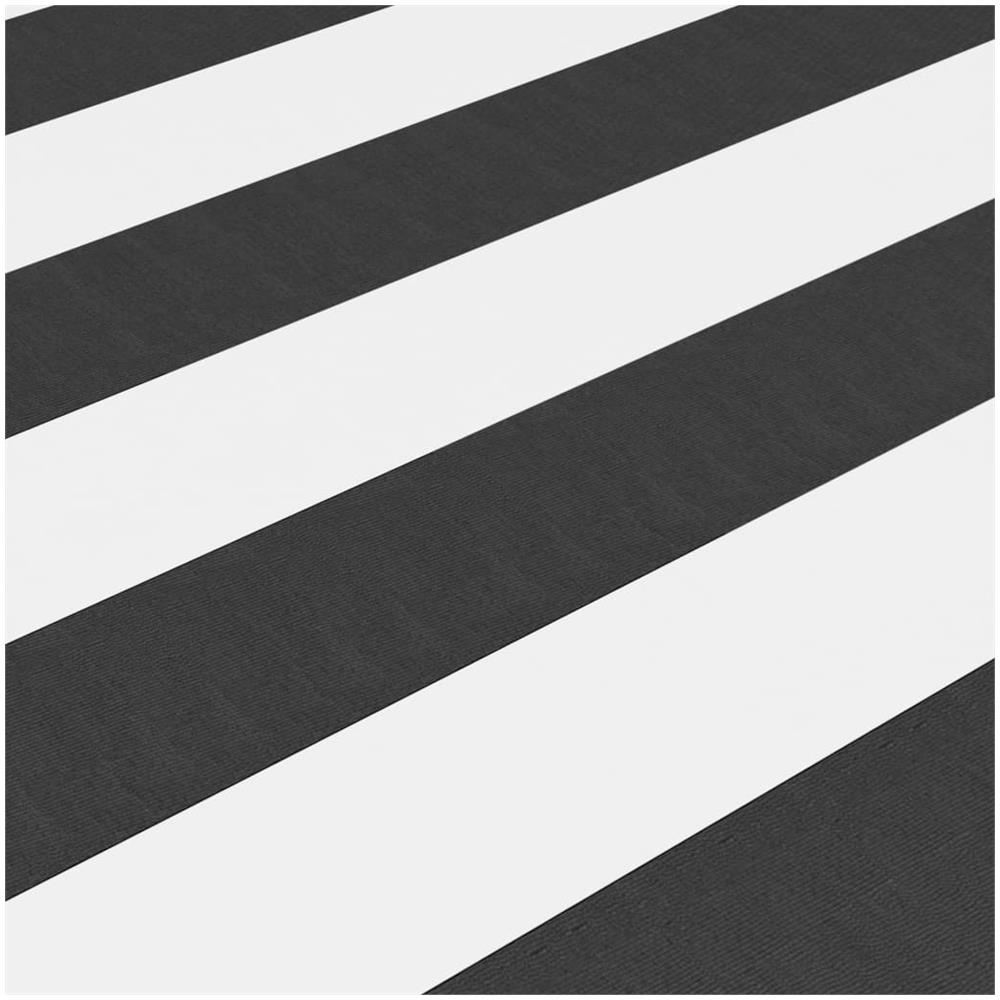 Paravento da Balcone Antracite e Bianco 90x600cm Tessuto Oxford - Foto 3