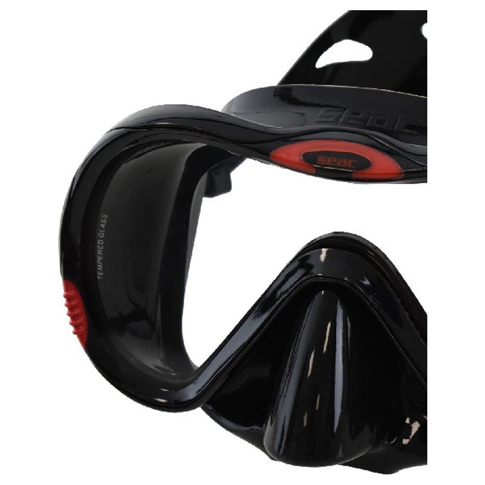 Maschera Boss Trasparente Nero / rosso - Foto 2