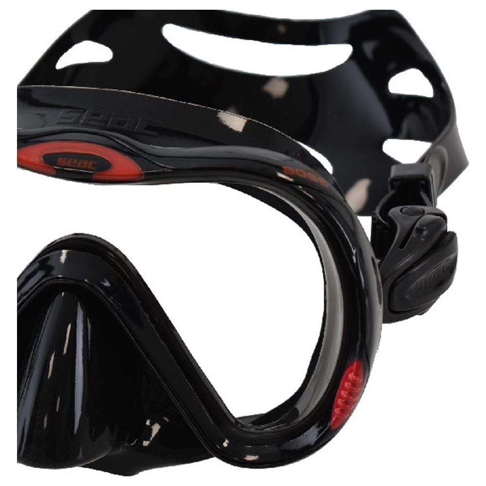 Maschera Boss Trasparente Nero / rosso - Foto 3