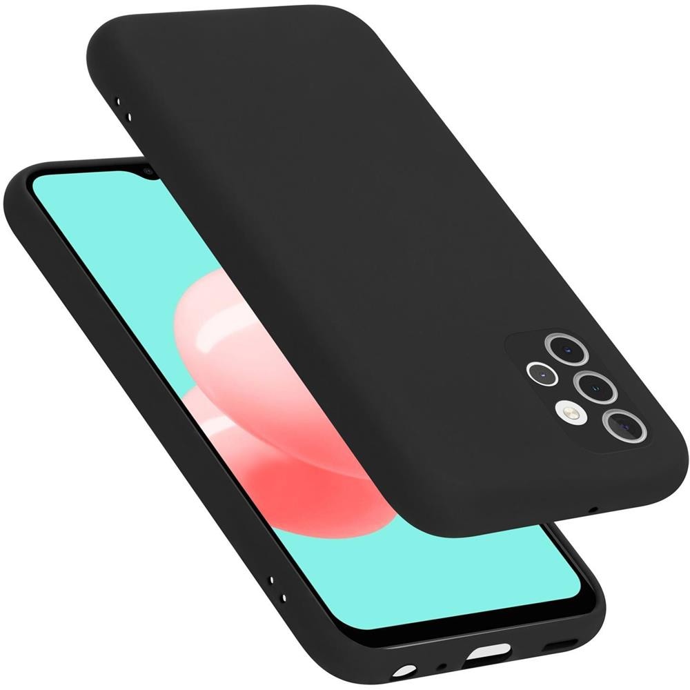 Custodia Compatibile Con Samsung Galaxy A32 4g In Liquid Nero - Coperchio Protettivo In Silicone Tpu Flessibile - Foto 1