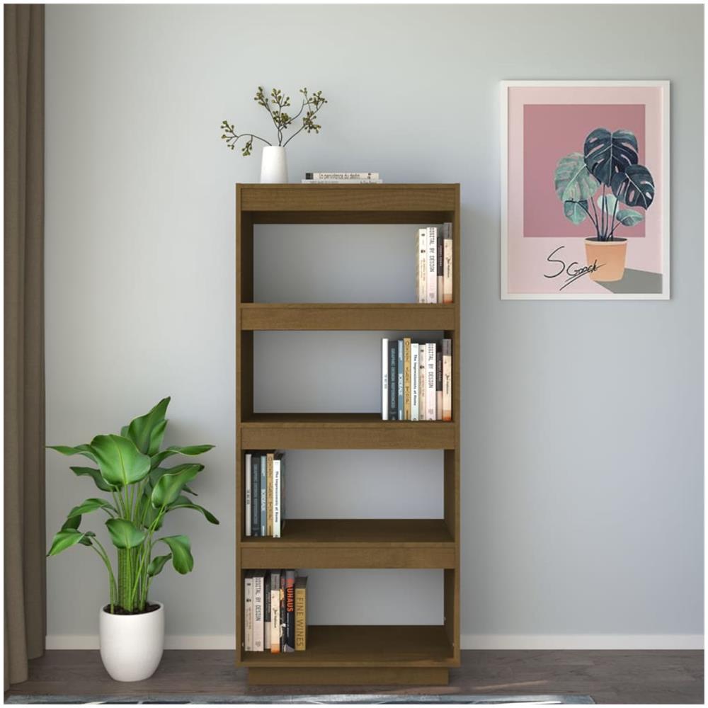 Libreria / divisorio Miele 60x35x135 Cm In Legno Massello Di Pino - Foto 3