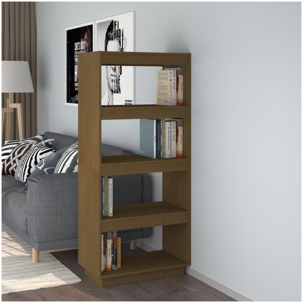 Libreria / divisorio Miele 60x35x135 Cm In Legno Massello Di Pino - Foto 1