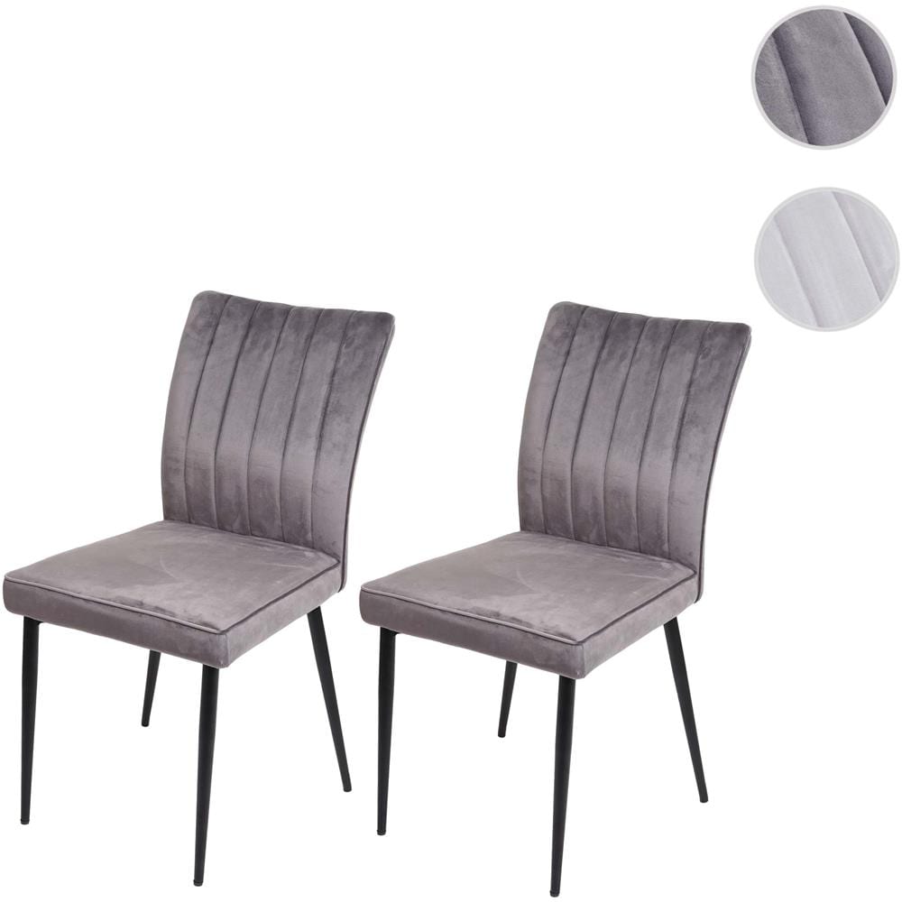 Mendler - Set 2x Sedie Soggiorno Sala Pranzo Moderno Senza Braccioli - Foto 6