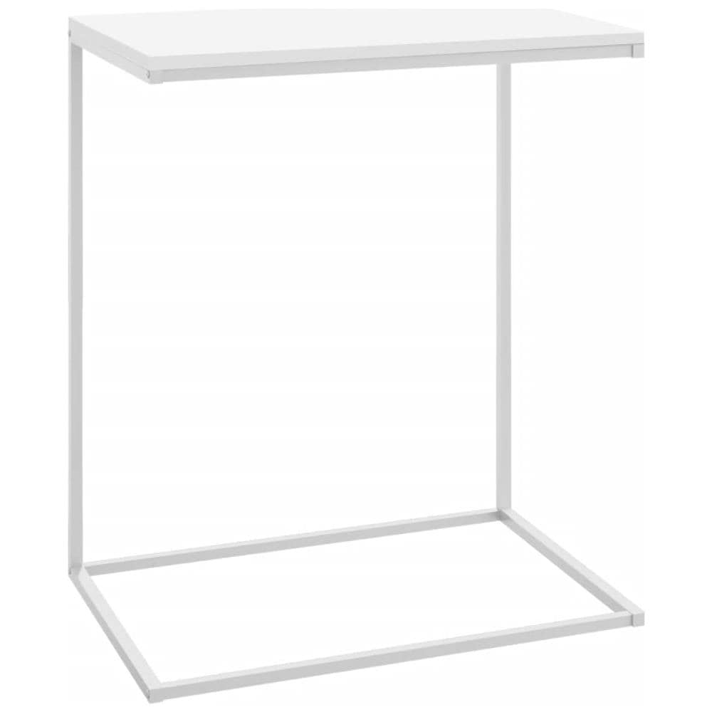 Tavolino da Salotto Bianco 55x35x66 cm in Legno Multistrato - Foto 1