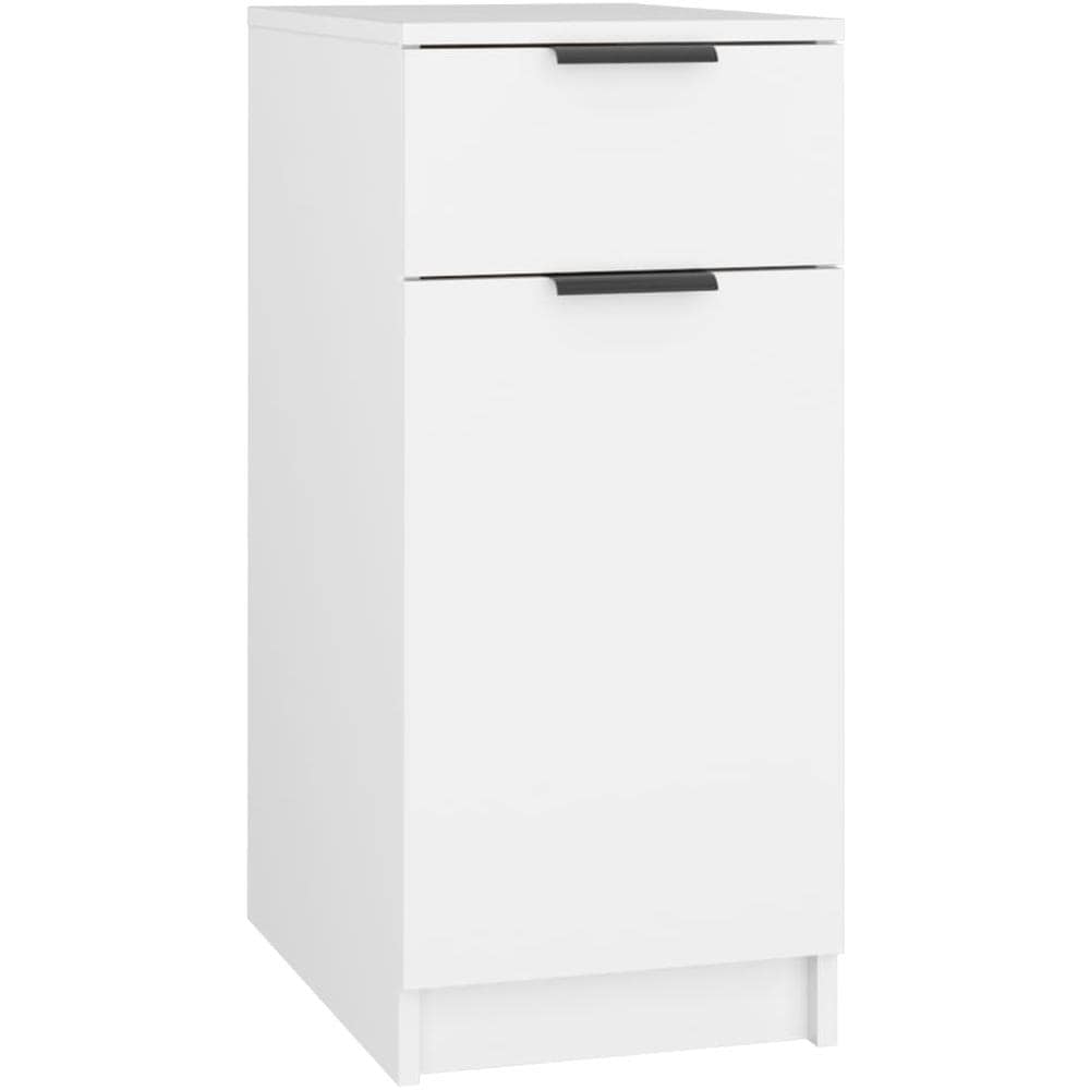 Armadietto Da Scrivania Bianco 33,5x50x75 Cm Legno Multistrato - Foto 2