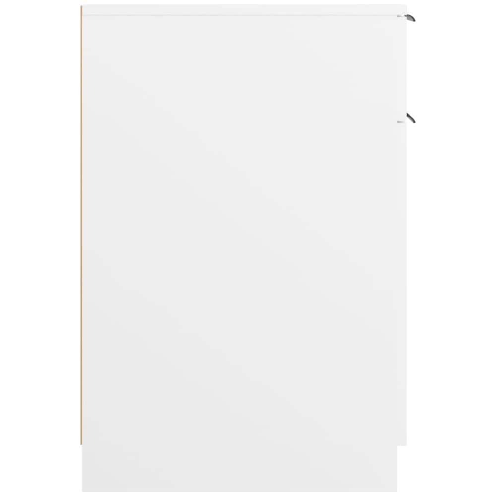 Armadietto Da Scrivania Bianco 33,5x50x75 Cm Legno Multistrato - Foto 8