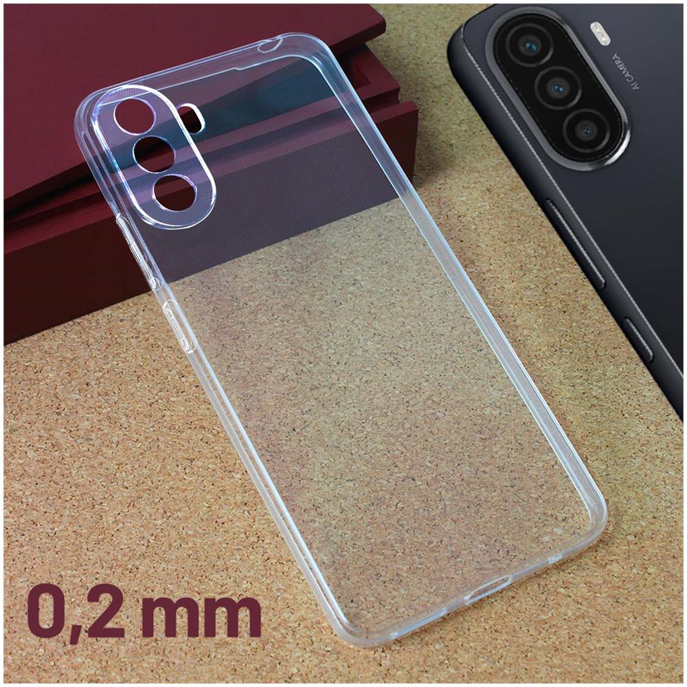 Cover Per Huawei Nova Y70 Silicone Sottile 0,2 Mm Trasparente - Foto 2