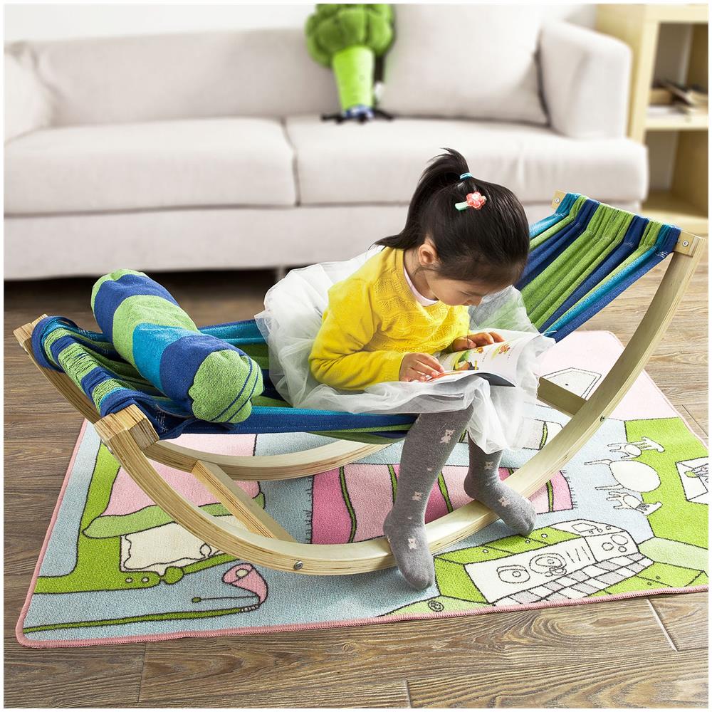 Sedia A Dondolo Bambini Dondolo Per Bambini Sedie Bambini Colorato Con Dispositivi Di Sicurezza Kmb16-j - Foto 2